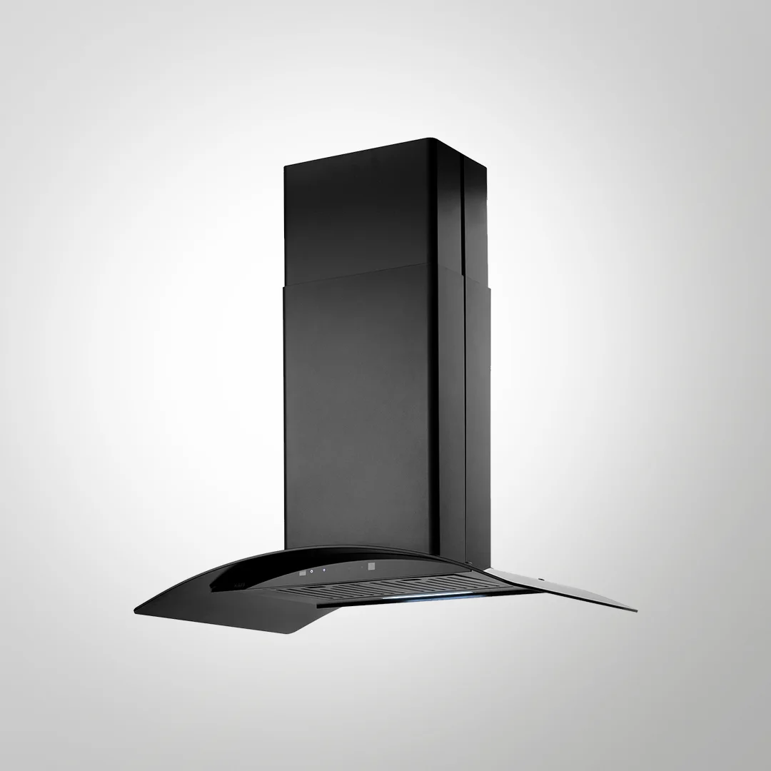 Island OPEC DHC 90 BLK IS Dry Heat Auto Clean Technology Chimney