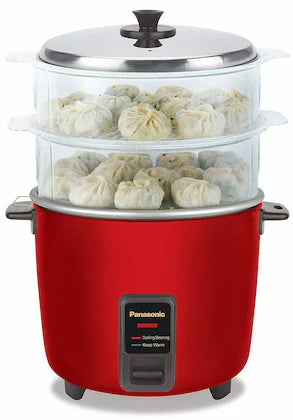 SR-WA18H SS 1.8 Liters Automatic Cooker Steamer - Red Maroon