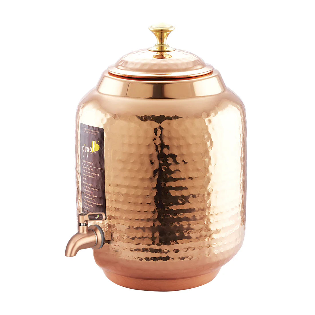 Classical Hammer Copper Matka – 4800 ml