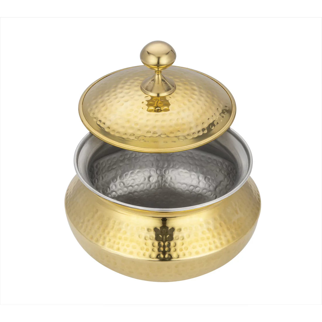 Glitter Brass Cooking Handi – 4500 ml
