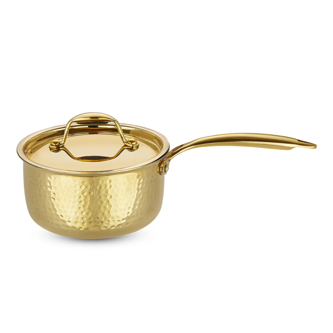 Glitter Brass Cooking Sauce Pan 1500ml