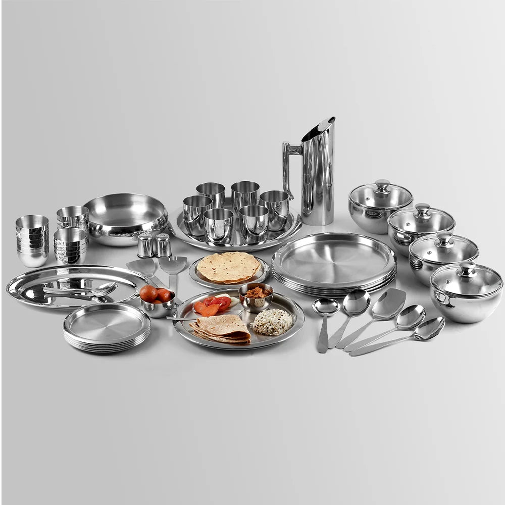 Premium Stainless Steel Dinner Set of 63 Pcs