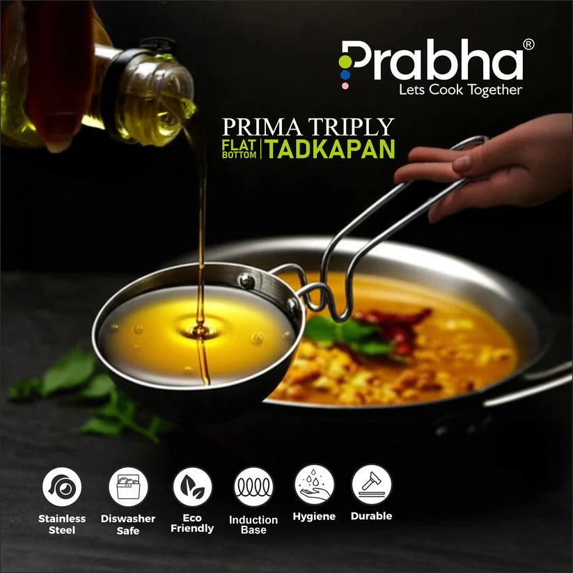 Prima Triply Tadka Pan – 55ml, 12.5cm