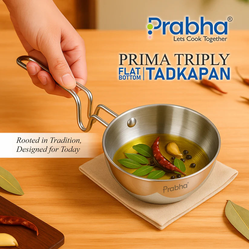 Prima Triply Tadka Pan – 55ml, 12.5cm
