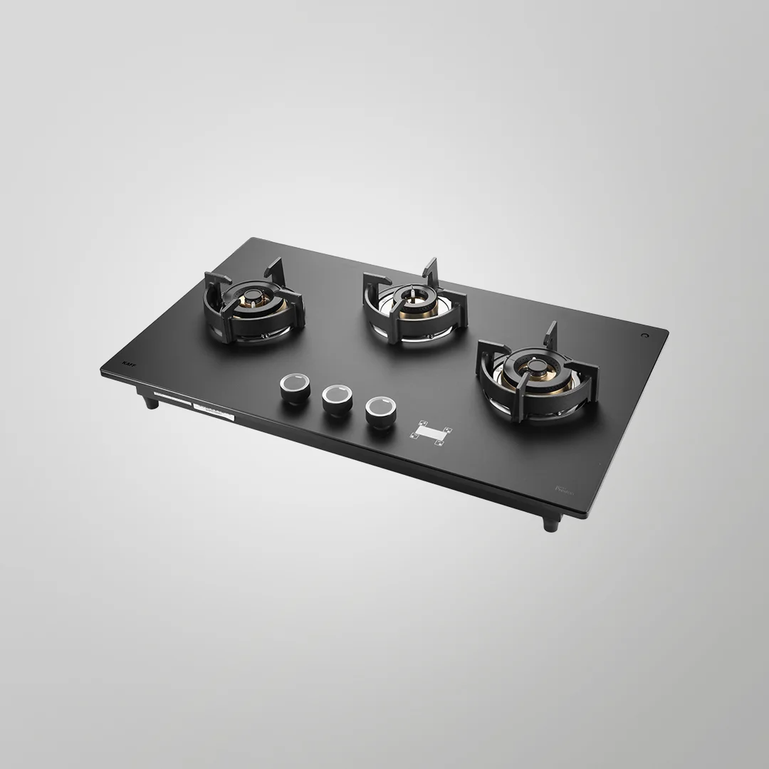 Kaff  PRS 783 78 cm Built in Hob Auto Ignition with 3 Full Brass High Efficiency Burners FFD