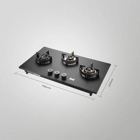 Kaff  PRS 783 78 cm Built in Hob Auto Ignition with 3 Full Brass High Efficiency Burners FFD