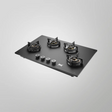 Kaff  PRS 804 80 cm Auto Ignition 4 Full Brass High Efficiency Burners with FFD Built in Hob