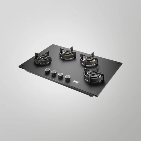 Kaff  PRS 804 80 cm Auto Ignition 4 Full Brass High Efficiency Burners with FFD Built in Hob