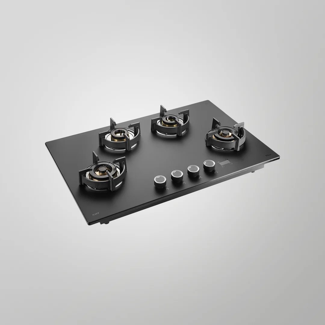 Kaff  PRS 804 80 cm Auto Ignition 4 Full Brass High Efficiency Burners with FFD Built in Hob