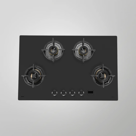 Kaff  PRS 804 80 cm Auto Ignition 4 Full Brass High Efficiency Burners with FFD Built in Hob