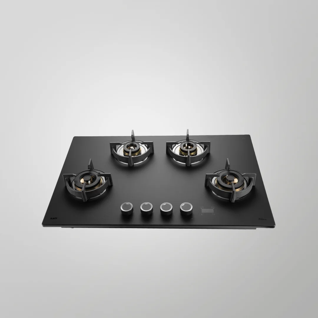 Kaff  PRS 804 80 cm Auto Ignition 4 Full Brass High Efficiency Burners with FFD Built in Hob