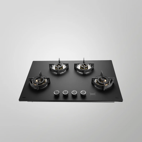 Kaff  PRS 804 80 cm Auto Ignition 4 Full Brass High Efficiency Burners with FFD Built in Hob