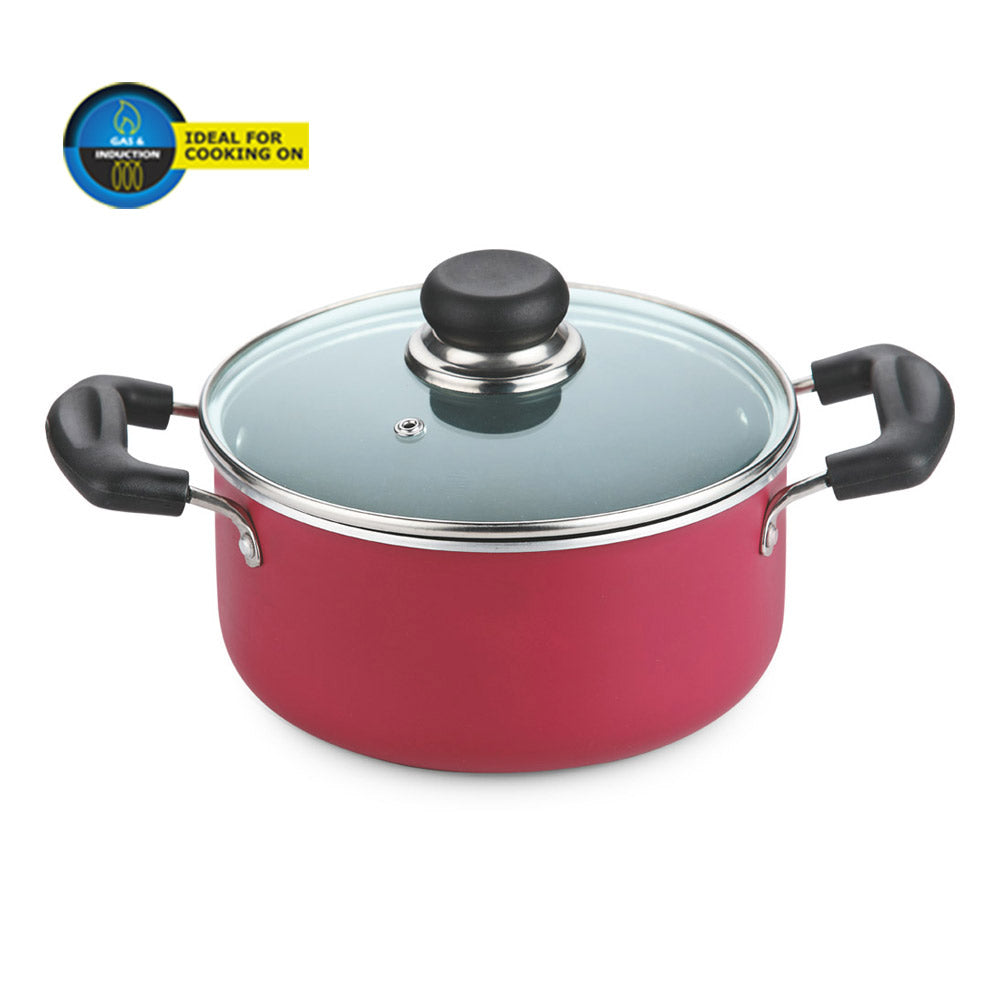Vinod Zest Inducto Saucepot With Lid (20) IZCS20