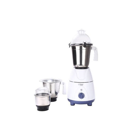 Buy RUSSELL HOBBS RMG7500 750-WATT MIXER GRINDER (OFF-WHITE AND SKY BLUE)
 at the lowest price in India at Apnidukaan.com, Save UPTO 50% Off, All India Free Shipping, Click here to see all of our exclusive deals.