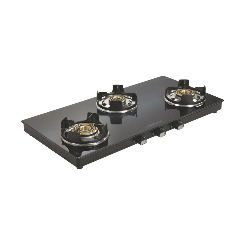 Sapphire Three Burner Gas Stove Manual Ignition