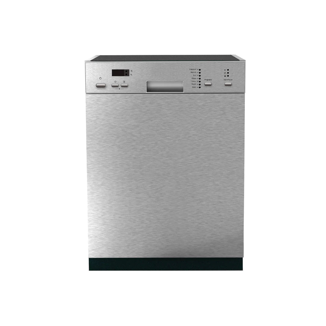 Combo Teresa 90 Plus 90cm Angled Wall Mounted Chimney + Altius FS 490 86cm Built-In Hob + Serene SI02 14 Place Settings Semi Integrated Dishwasher