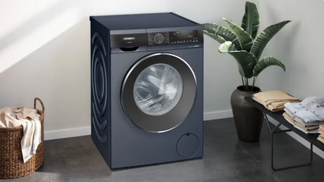 Siemens 10 kg iQ700 WG52A2ZPIN front load washing machine, 1200 rpm – room front view.