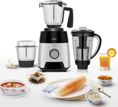Borosil Silverline Mixer-Grinder W15 600 W, 3 Jars