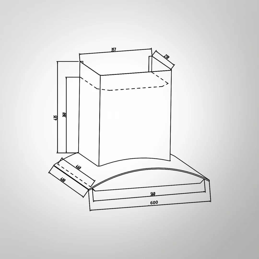 SIRIO DHC 60 SS FILTER-LESS DRY HEAT AUTO CLEAN TECHNOLOGY CHIMNEY