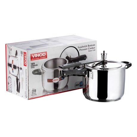 VINOD 18/8 SS INNER LID PRESSURE COOKER - SPCIL SERIES (5L)