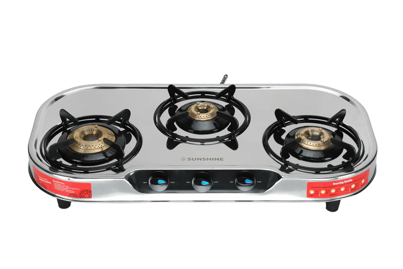 Cresta Tri-Cook 3 Burner Gas Stove Manual Ignition