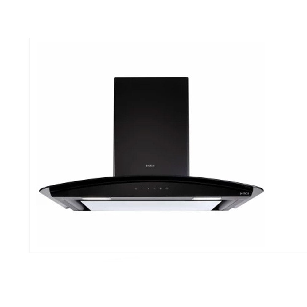 ELICA CHIMNEY GLACE EDS HE LTW 90 BK NERO T4V LED S