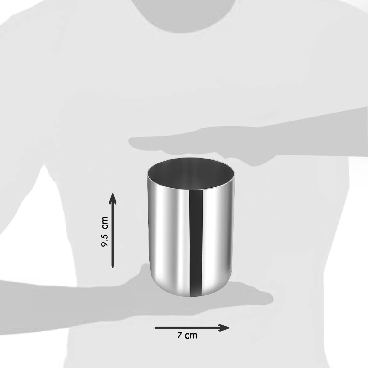 Juice Stainless Steel Glass Set of 6