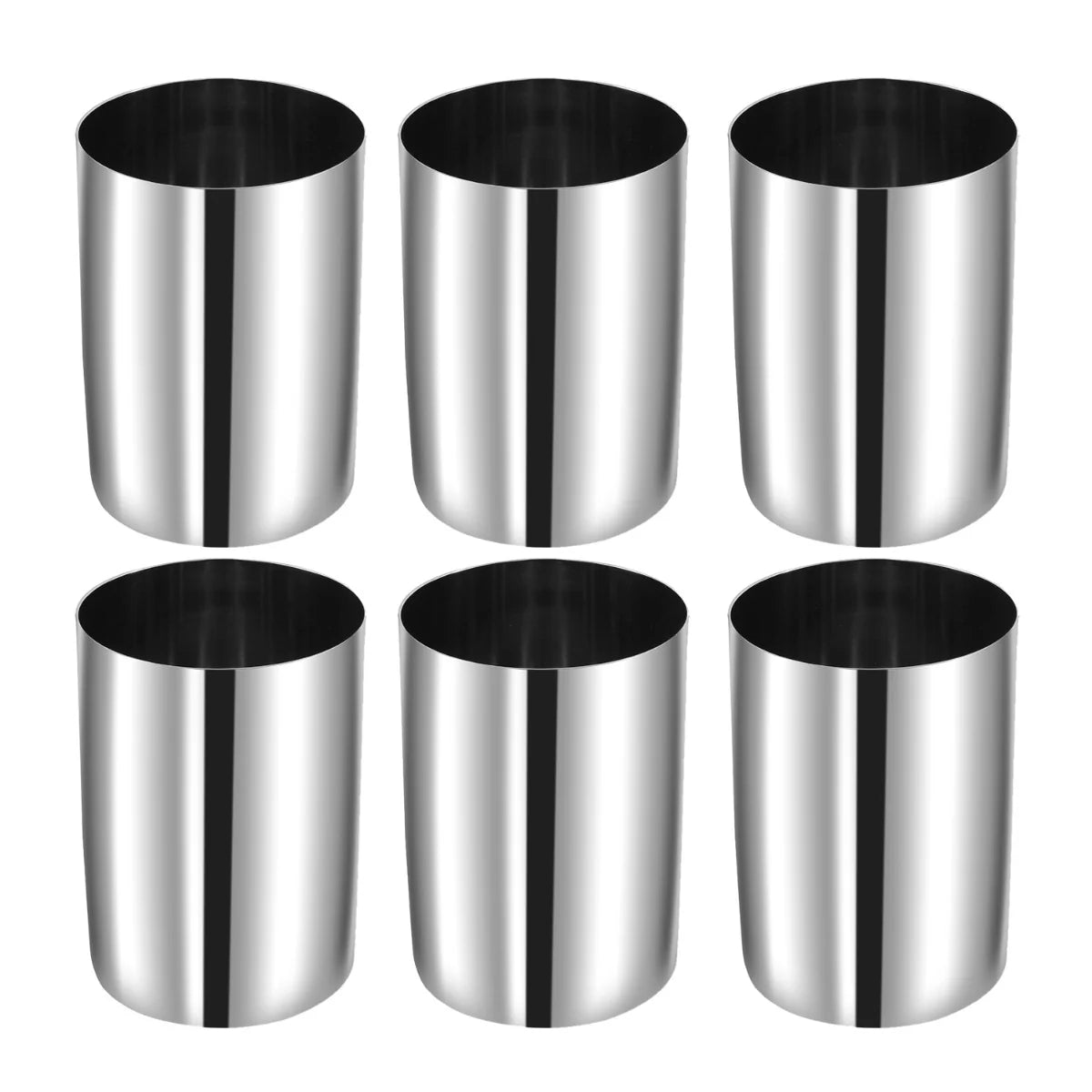 Regal Stainless Steel Glass Set of 6-400ml Each