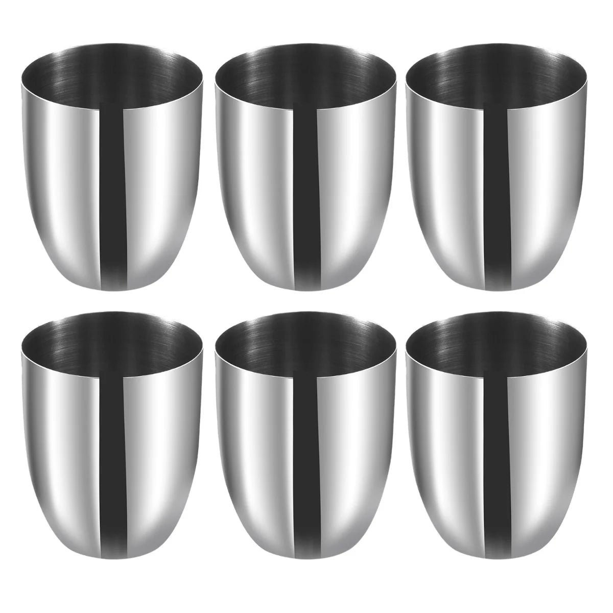Premium Stainless Steel Glass Set of 6-350ml Each