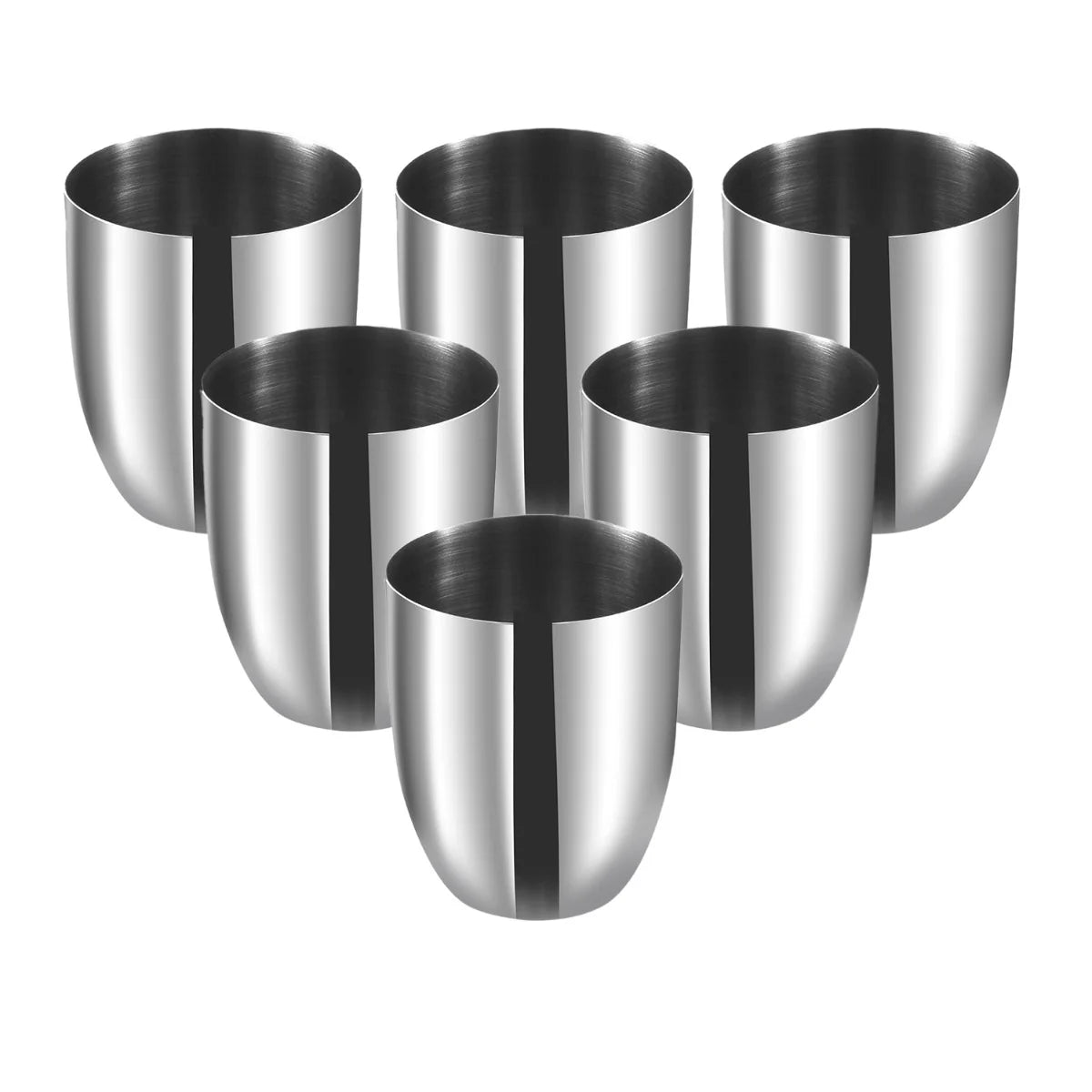 Premium Stainless Steel Glass Set of 6-350ml Each