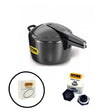 Futura 7 Litre Pressure Cooker  (Jumbo): FP 7J with Hawkins Futura Genuine 2 Gasket & 2 Safety Valve