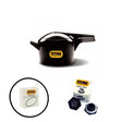 Futura Pressure Cooker 5 Litre: FP 50  with Hawkins Futura Genuine 2 Gasket & 2 Safety Valve