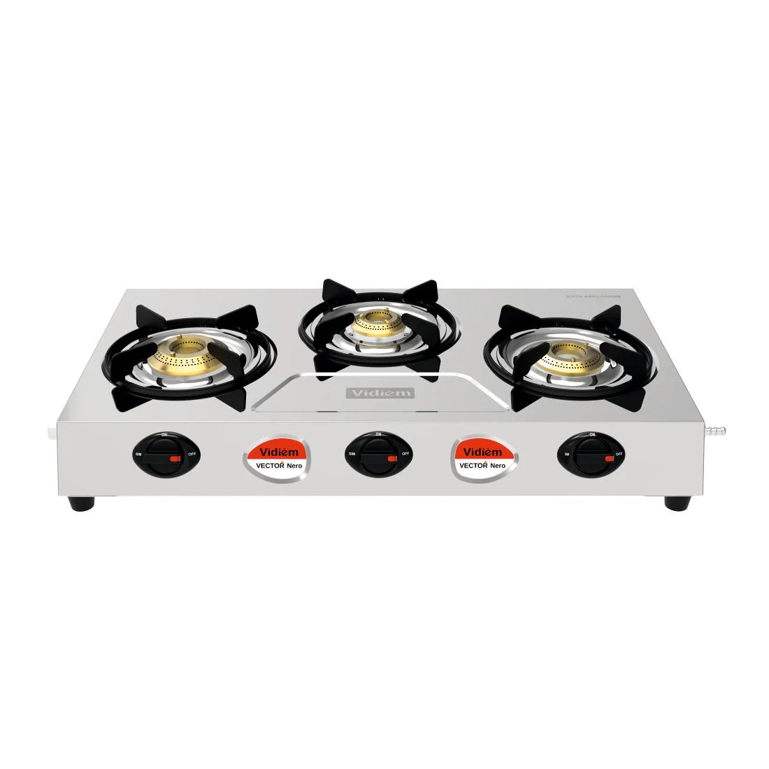 VECTOR NERO 3 BURNER GAS STOVE