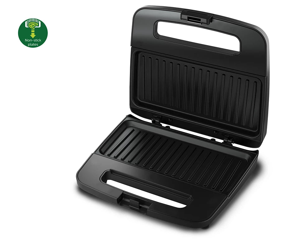 Viva Collection HD2289/00 Panini Maker | XL Grill Plates | Non-Stick Plates | Secured Locking | Insta Heating