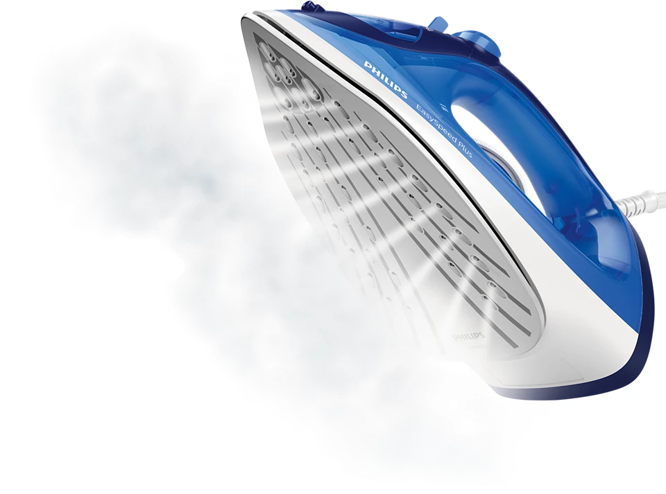 EasySpeed Plus Steam Iron GC2145/20 | 2200W Power | 110g Steam Boost | Ceramic Soleplate | Drip-Stop Technology