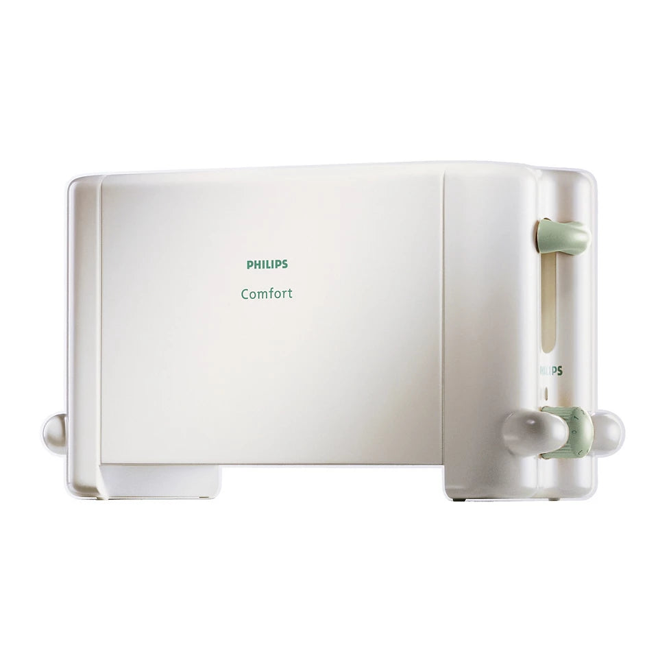 HD4815/01 Pop Up Toaster | Adjustable Browning Control | Space-Saver Design | Toasts 2 Slices at a Time