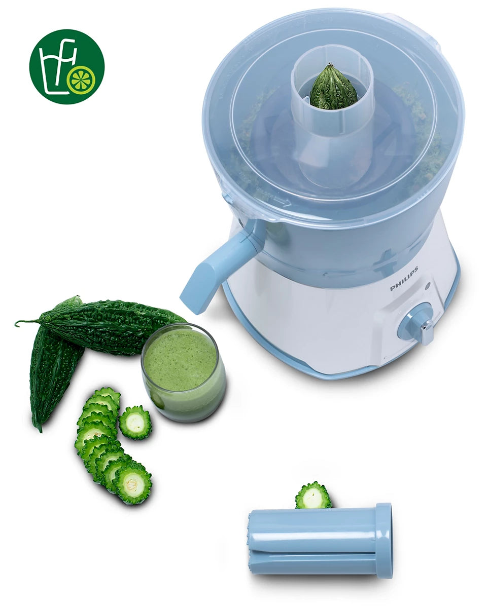 Viva Collection HL7577/00 Juicer 600W with Turbo Torque Motor, Easy 3-Step Juicing, High Endurance Motor for Tough Fruits and Vegetables