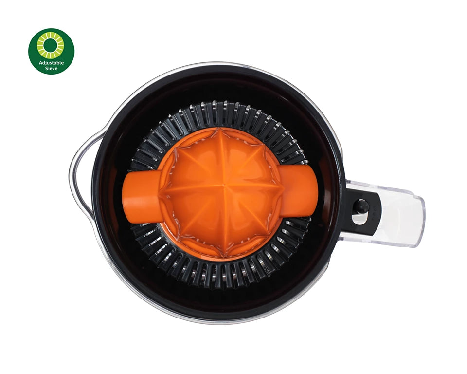 Daily Collection Citrus Press HR2799, 80% Juice Extraction, 2-Way Rotation, Adjustable Pulp Selector, 1L Bowl