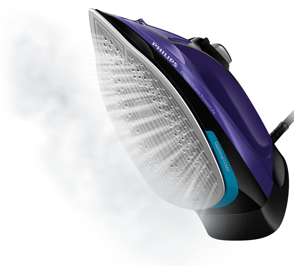 PerfectCare GC3925/34 Steam Iron | OptimalTEMP Technology | 2400W | 45g/min Continuous Steam | SteamGlide Plus Soleplate