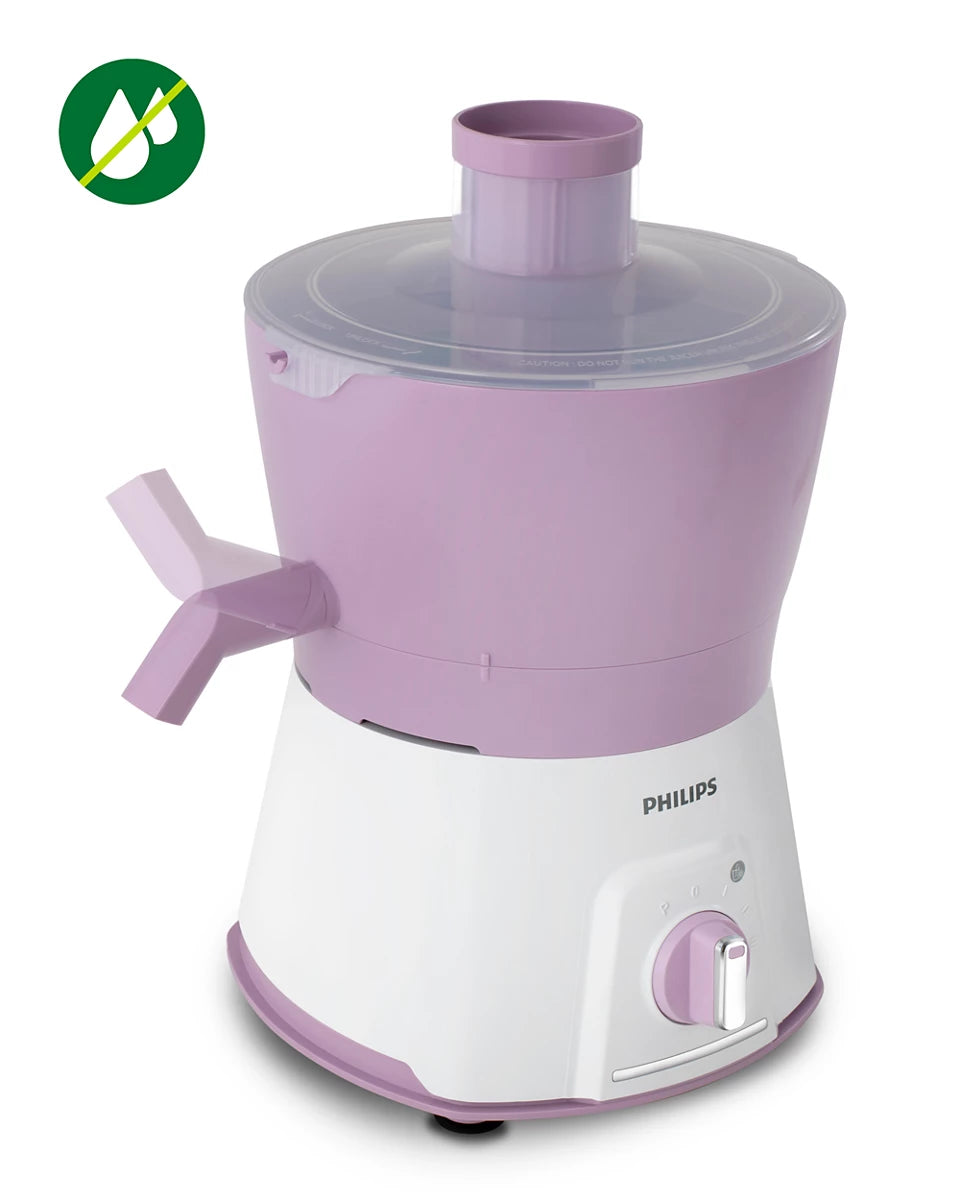 Viva Collection HL7581/00 Juicer Mixer Grinder 600W with Turbo Power Motor - Easy 3-Step Juicing for Tough Fruits and Vegetables