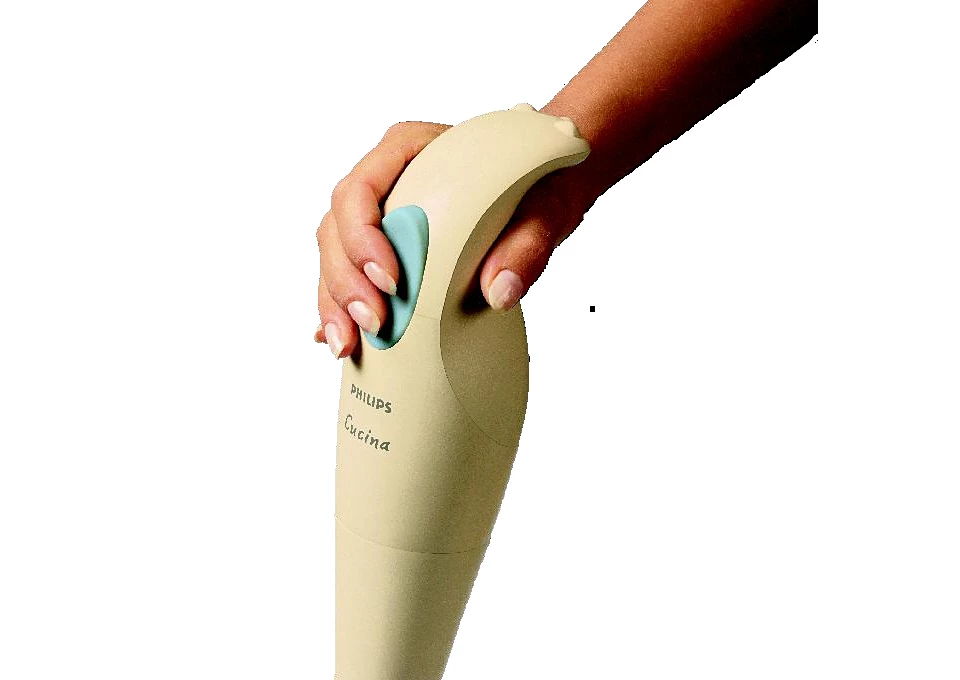 Daily Hand Blender HR1350/90 | 250W Motor | Detachable Plastic Bar | 1L Beaker with Lid | Dishwasher Safe