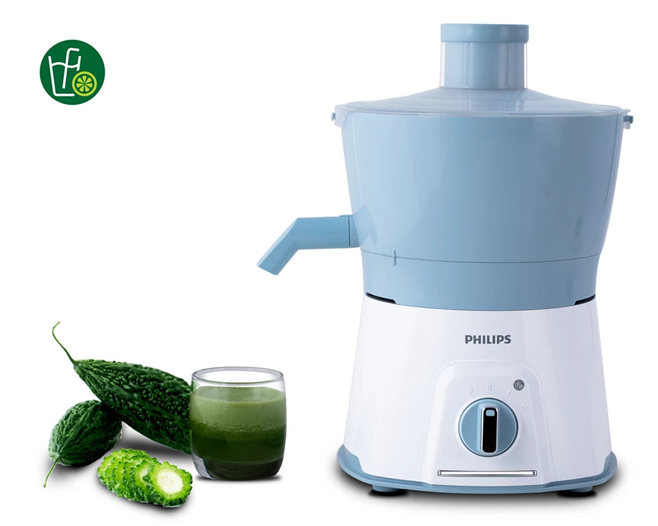 Viva Collection HL7577/00 Juicer 600W with Turbo Torque Motor, Easy 3-Step Juicing, High Endurance Motor for Tough Fruits and Vegetables