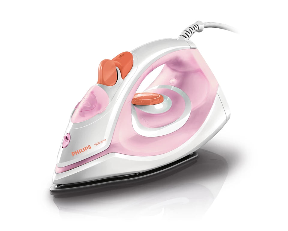 EasySpeed Steam Iron GC1920 | Fast Filling & Emptying | 17g/min Steam | Black American Heritage Coating
