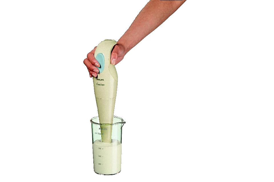 Daily Hand Blender HR1350/90 | 250W Motor | Detachable Plastic Bar | 1L Beaker with Lid | Dishwasher Safe
