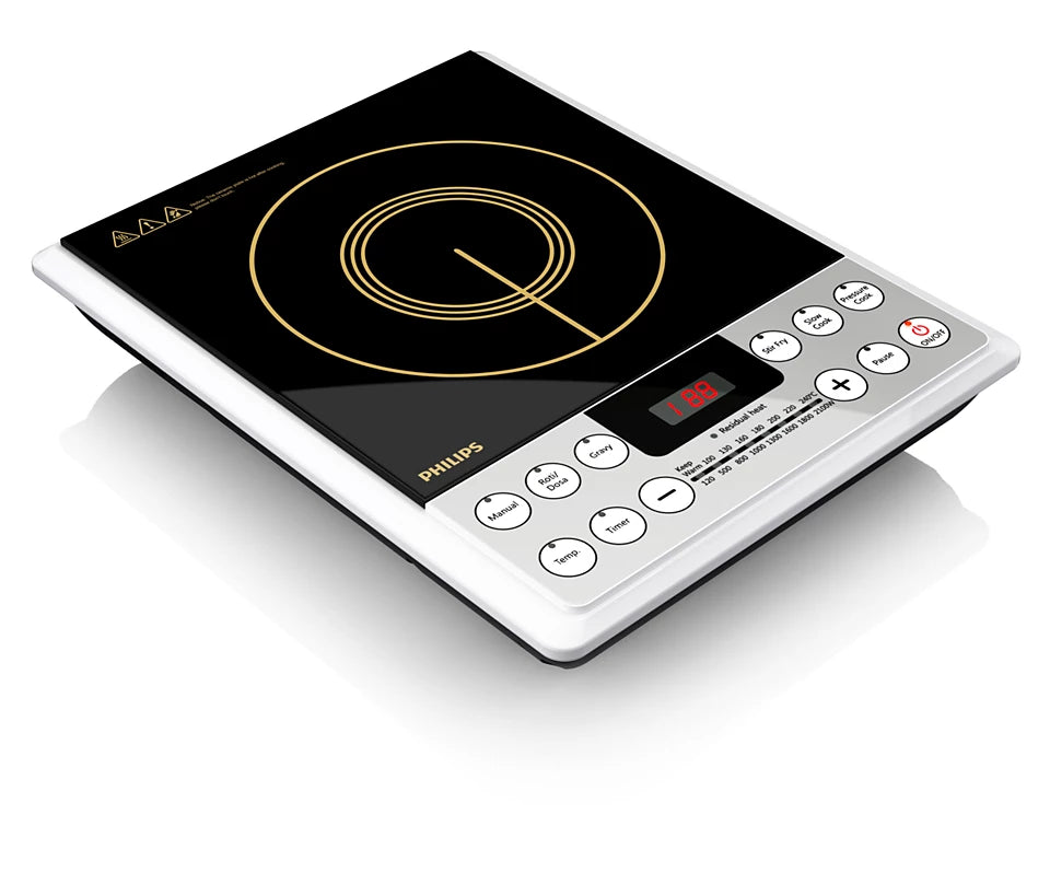 Daily Collection Induction Cooker HD4929/00 | 2100W | Preset Indian Menus | Touch Start Control