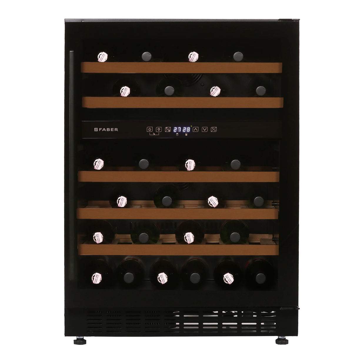FWC JCF-145S 46 Bottle Dual Zone Wine Cooler – Frost Free, Triple Glazed Glass, Freestanding/Built-In