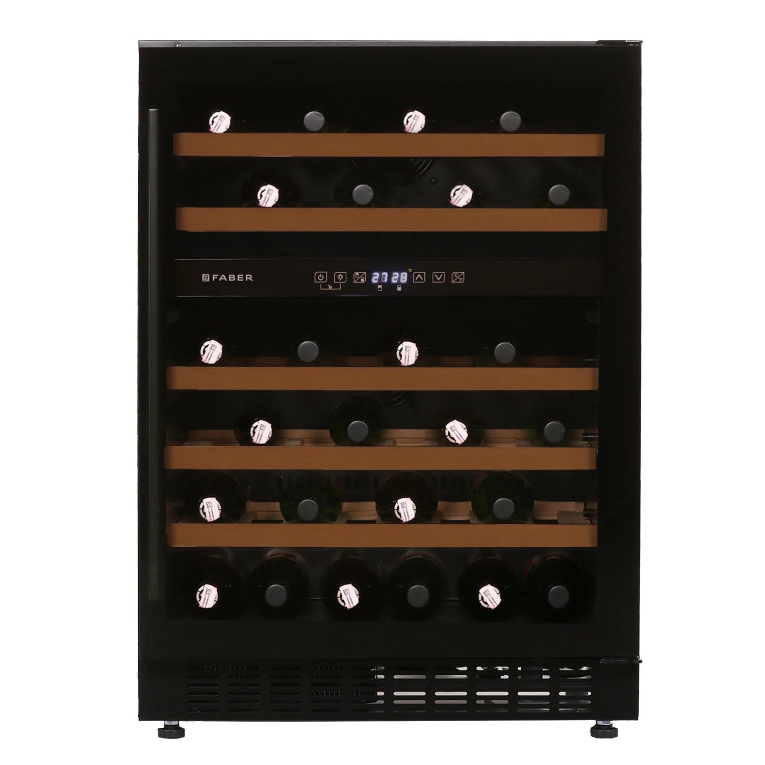 FWC JCF-145S 46 Bottle Dual Zone Wine Cooler – Frost Free, Triple Glazed Glass, Freestanding/Built-In