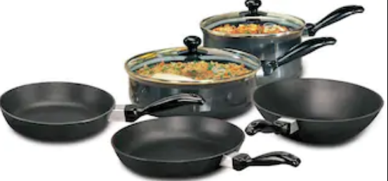 Hawkins Futura Non-Stick 7 Piece Glass Lid Cookware Set 4