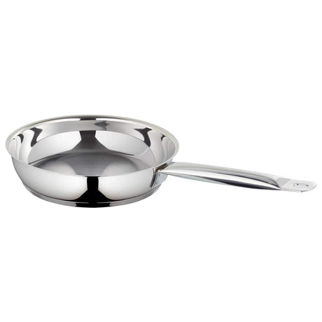Borosil 24 CM Stainless Steel Fry Pan Impact Bonded Tri-Ply Bottom