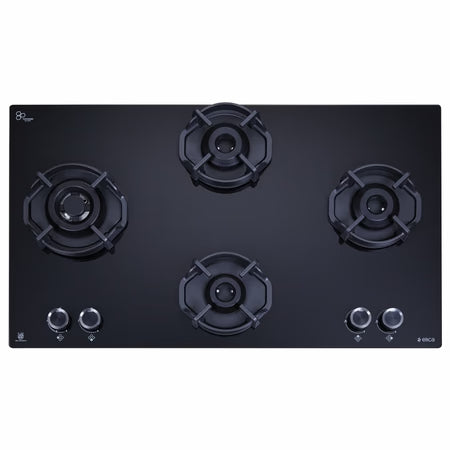 MATT FLEXI HEXA 491 LOTUS IND HD BRASS Built-in Gas Hob 4 Burner 90 cm (Black)